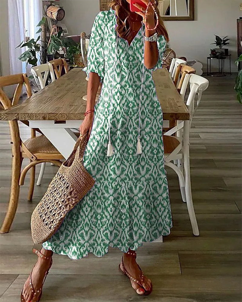 Gretha | Bohemian Dress with Tummy Coverage