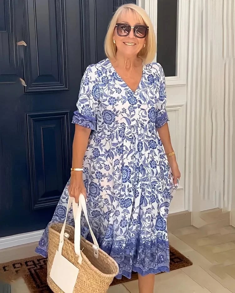 Rosie | Bohemian V-Neck Dress