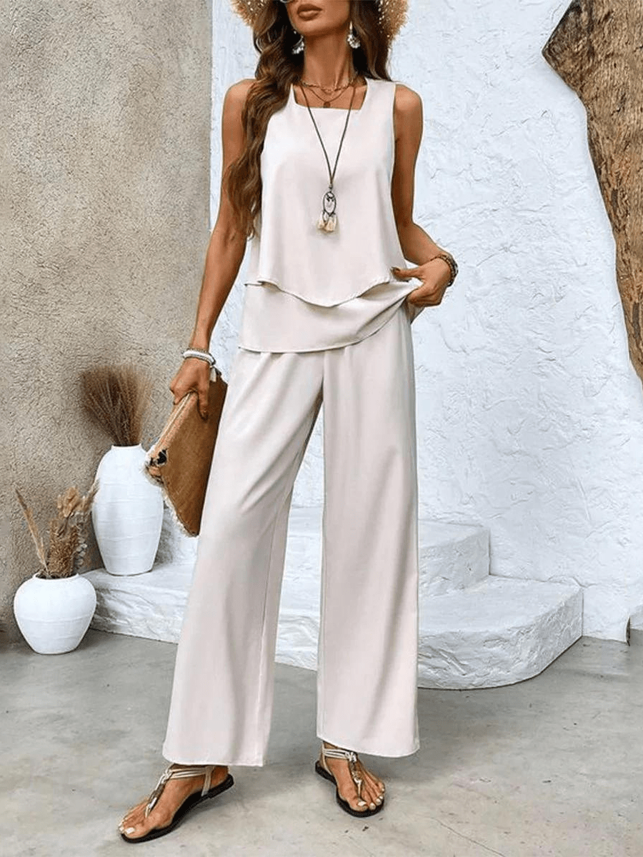 Averie™ | Elegant Serene Two-Piece Ensemble for Effortless Style