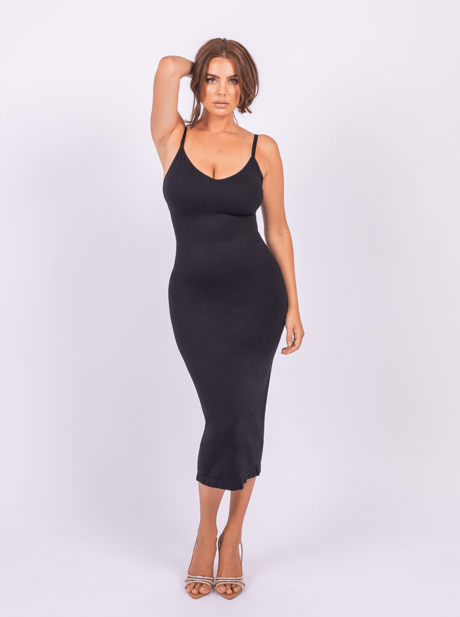 Azura V-Neck Spaghetti Strap Shaper Maxi Dress