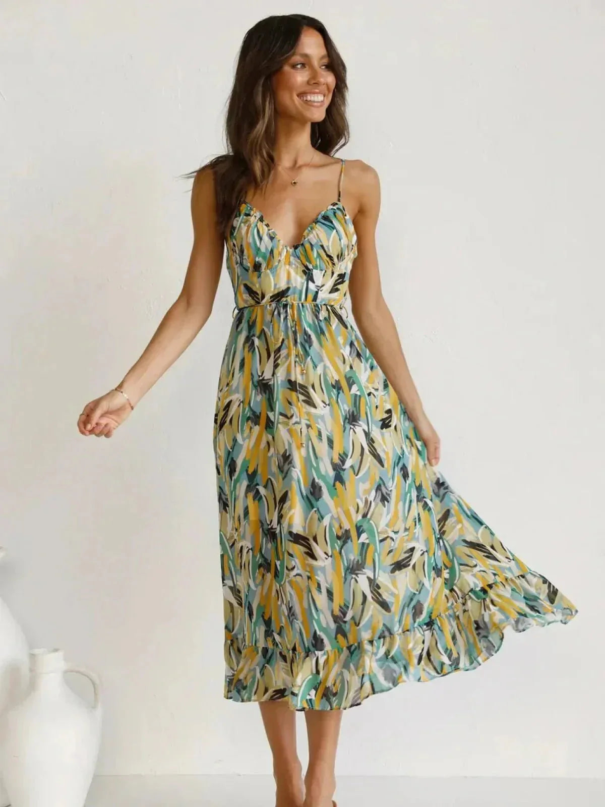 Chiara™ | Vibrant Midi Dress