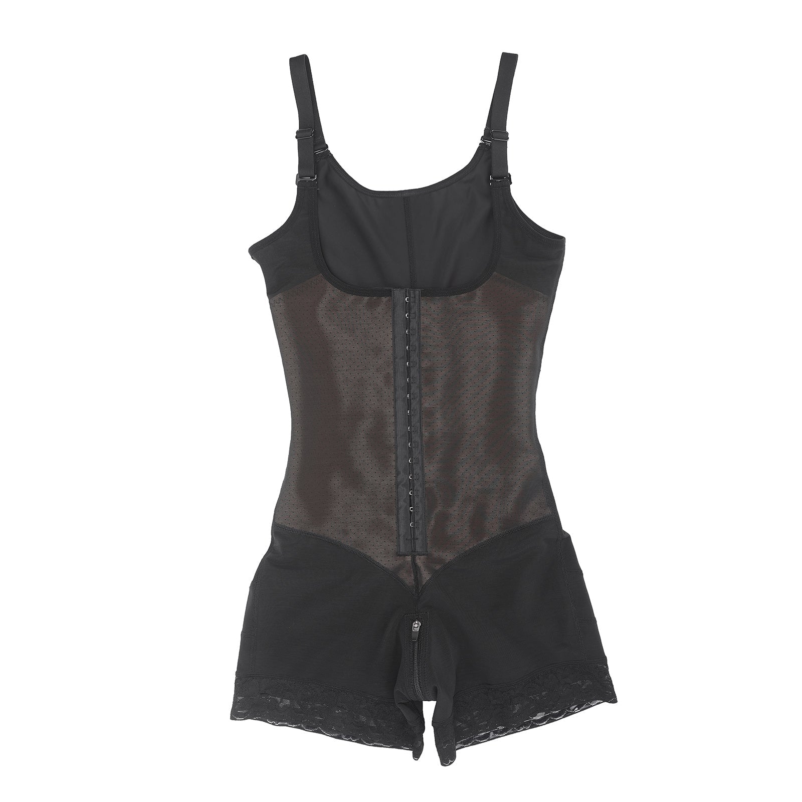 Felicia Short Powernet® - Breathable Latex Body Shapewear with Open Bust, Tummy Control, and Firm Compression.