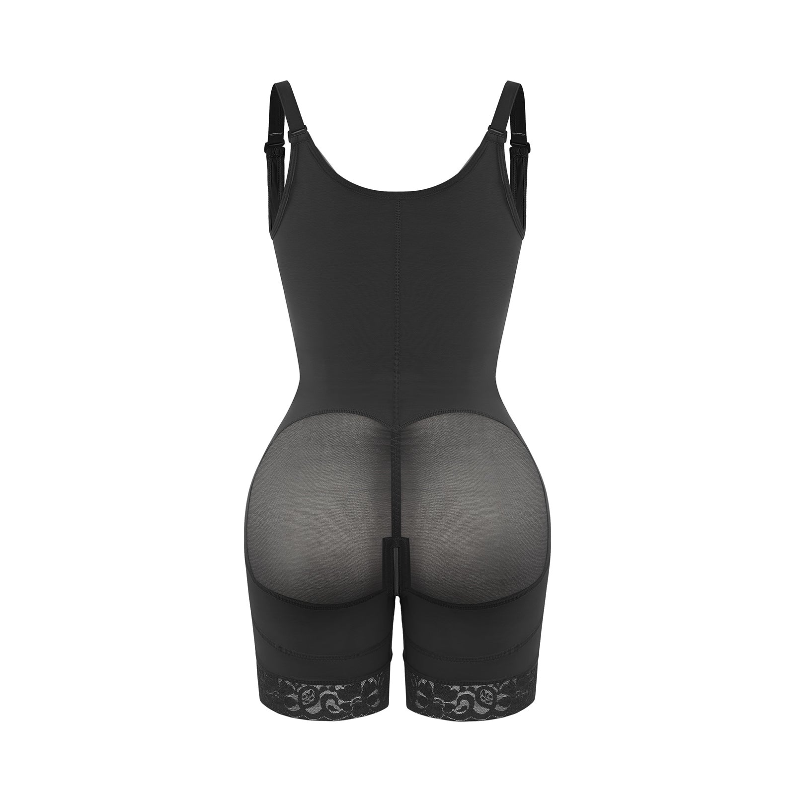 Felicia Short Powernet® - Breathable Latex Body Shapewear with Open Bust, Tummy Control, and Firm Compression.