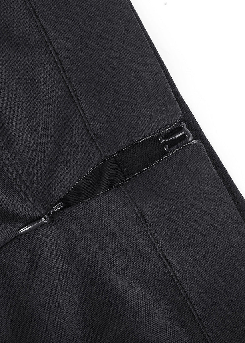 Larisa - High-Waisted Shaping Mesh Pants with Straight Legs