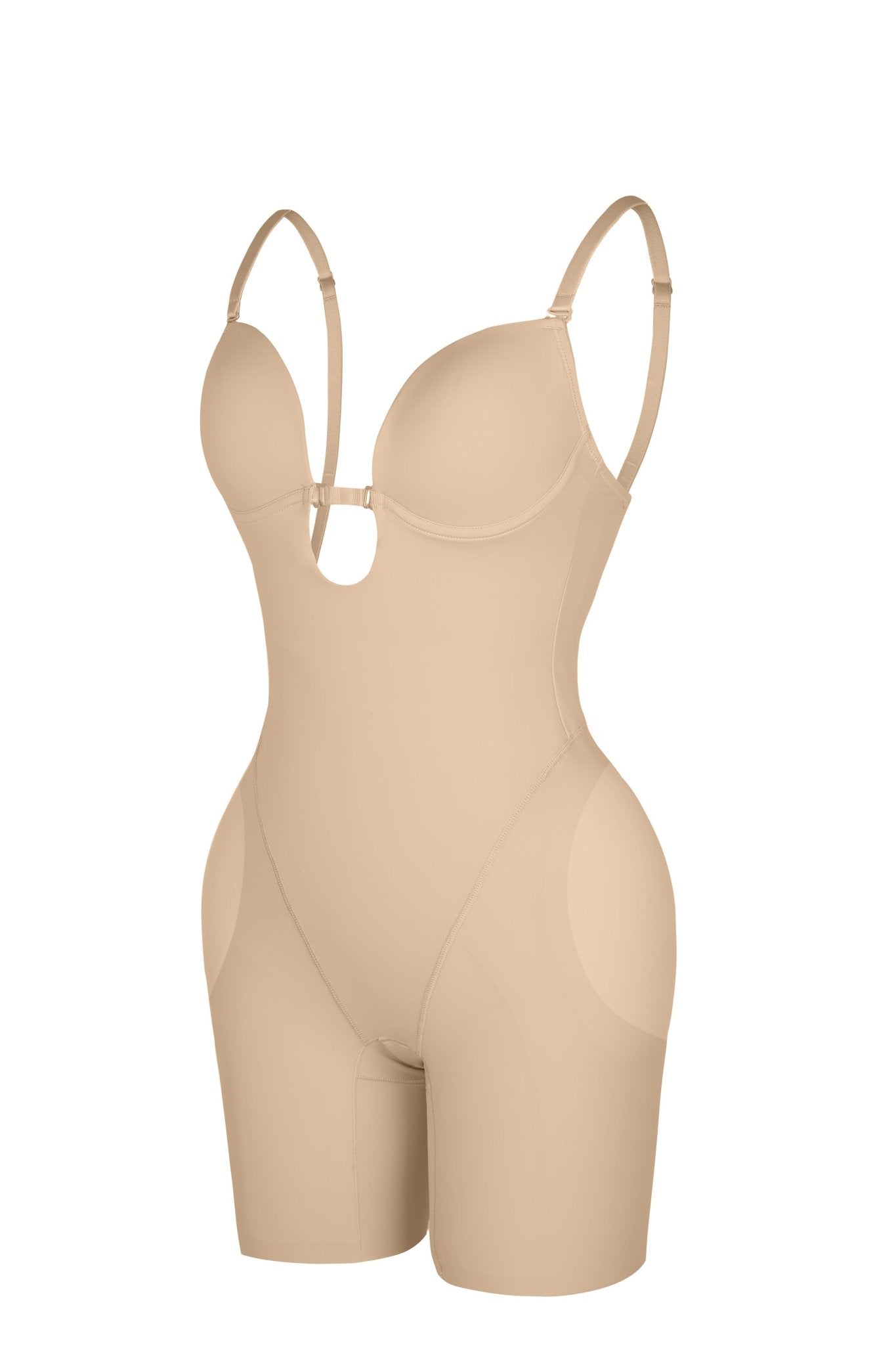 Nadia - Low Back Body Shaper with Removable Padding