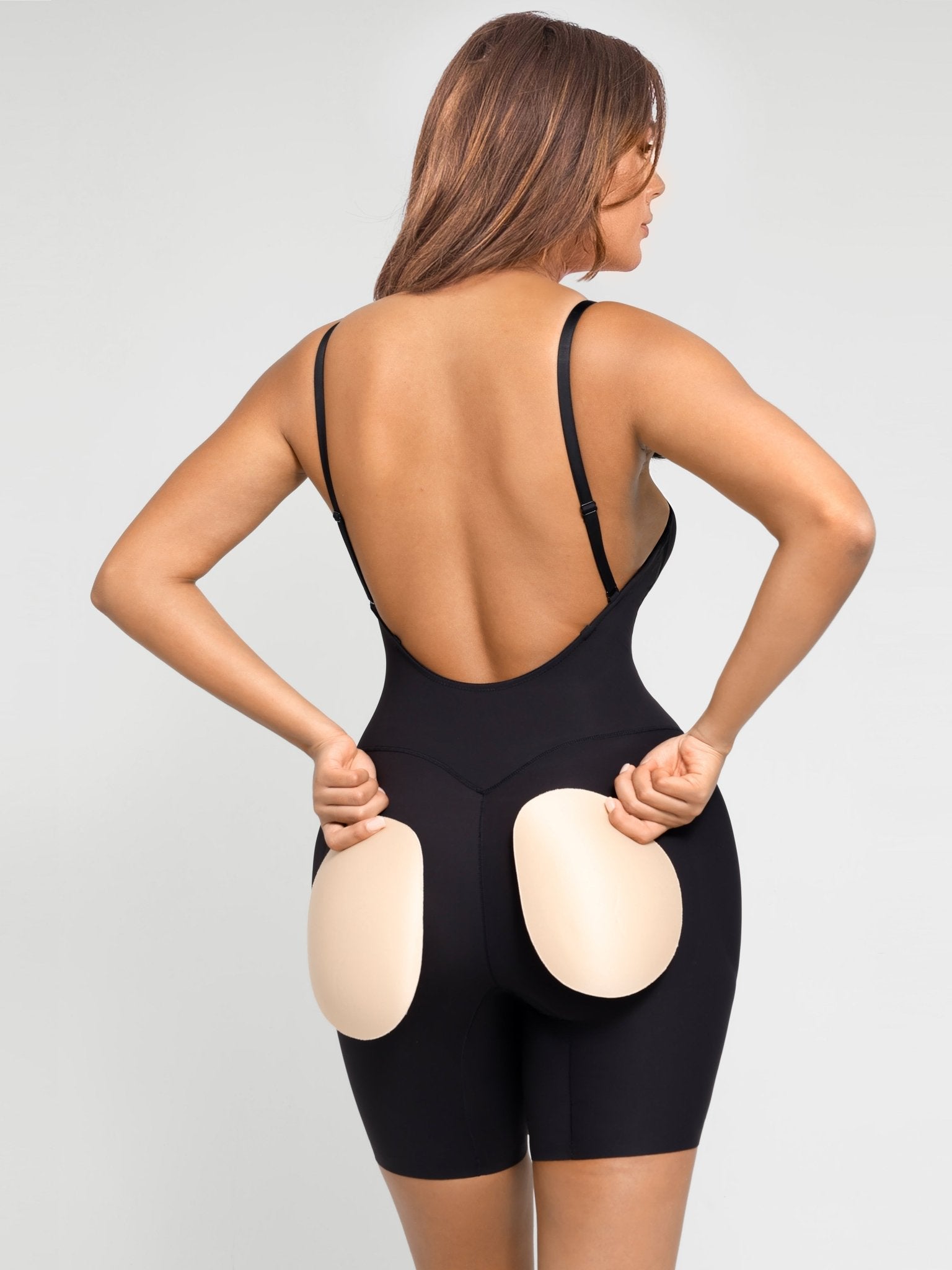 Nadia - Low Back Body Shaper with Removable Padding