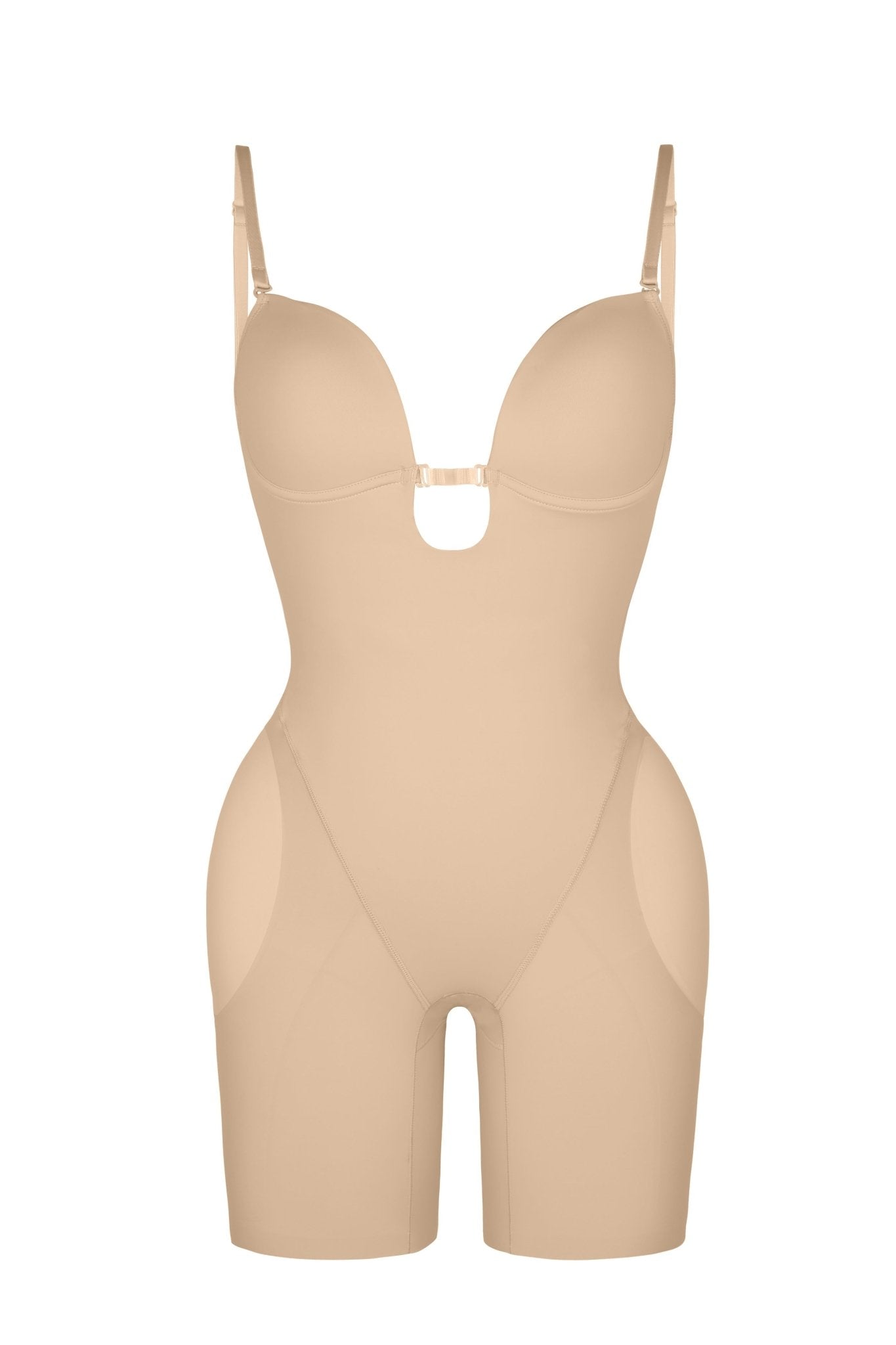Nadia - Low Back Body Shaper with Removable Padding