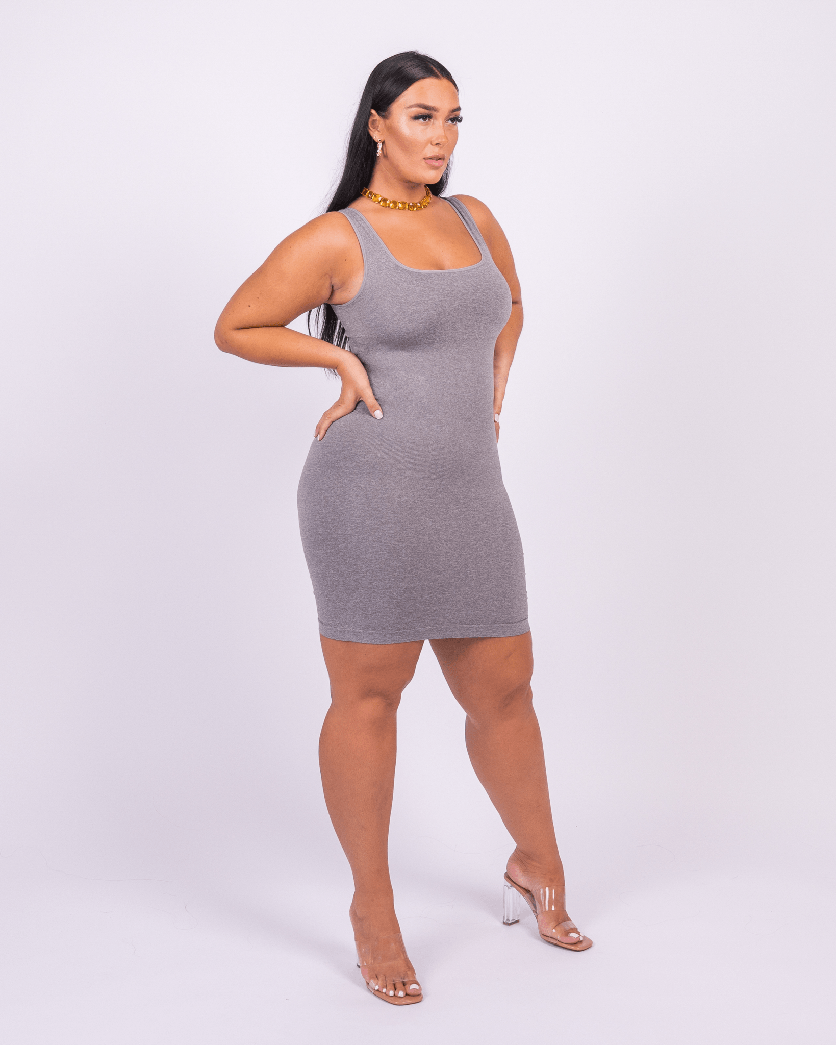 Valencia - Square Neck Mini Shaper Dress