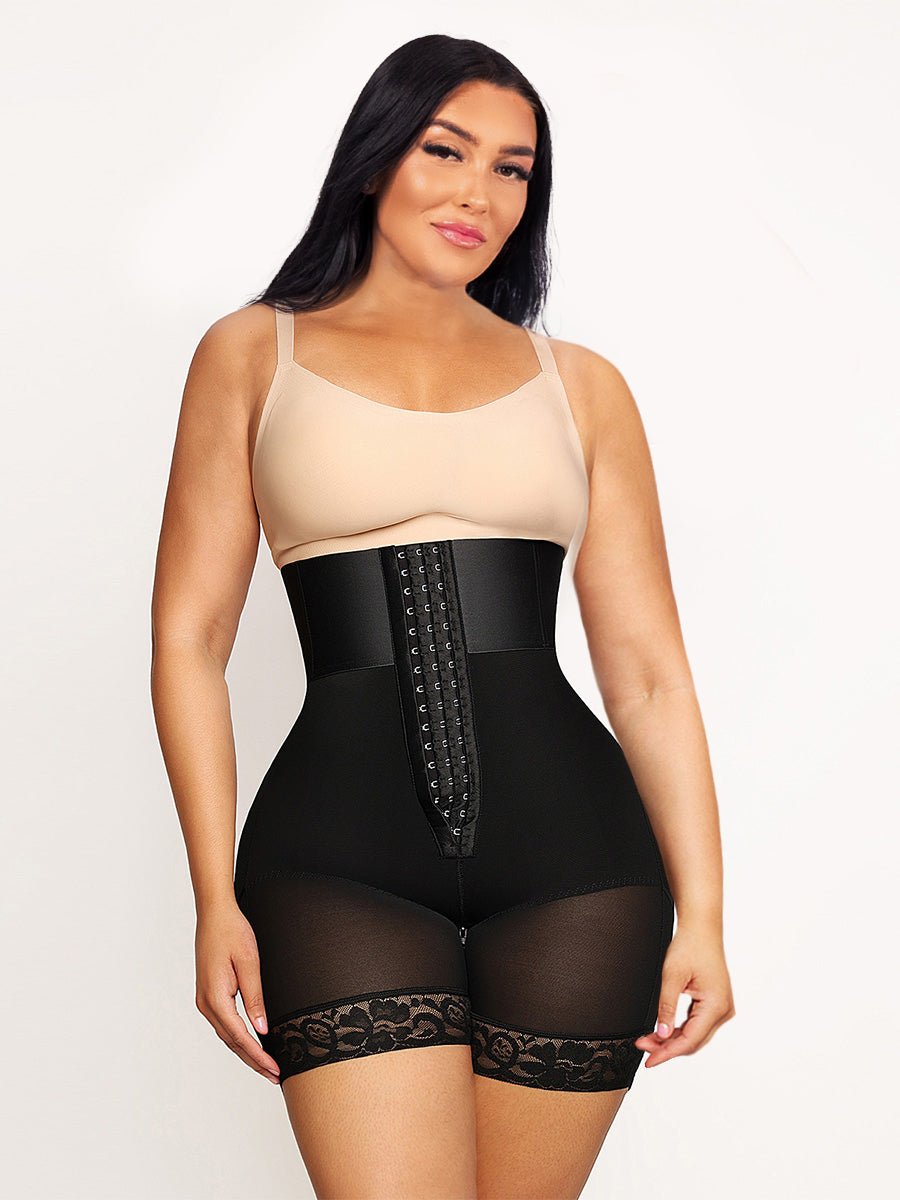 Valentina 2.0 - High-Waisted Body Shaper Featuring 3 Hook Rows and Boning