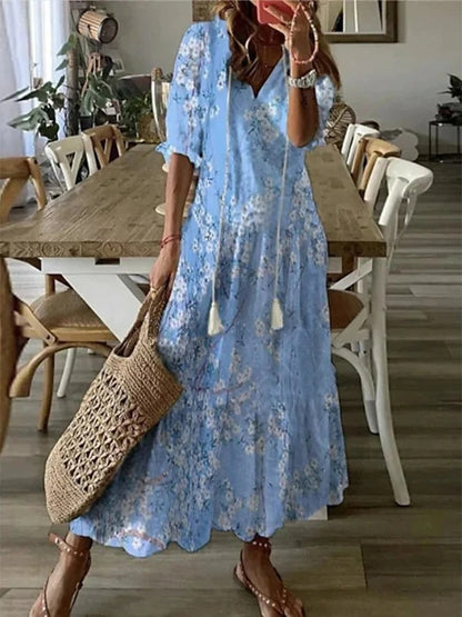 Gretha | Bohemian Dress with Tummy Coverage