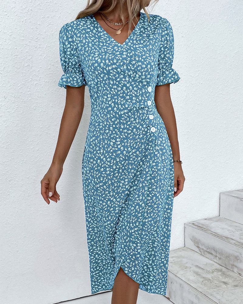 Olivia | Floral Summer Dress with Tummy Control