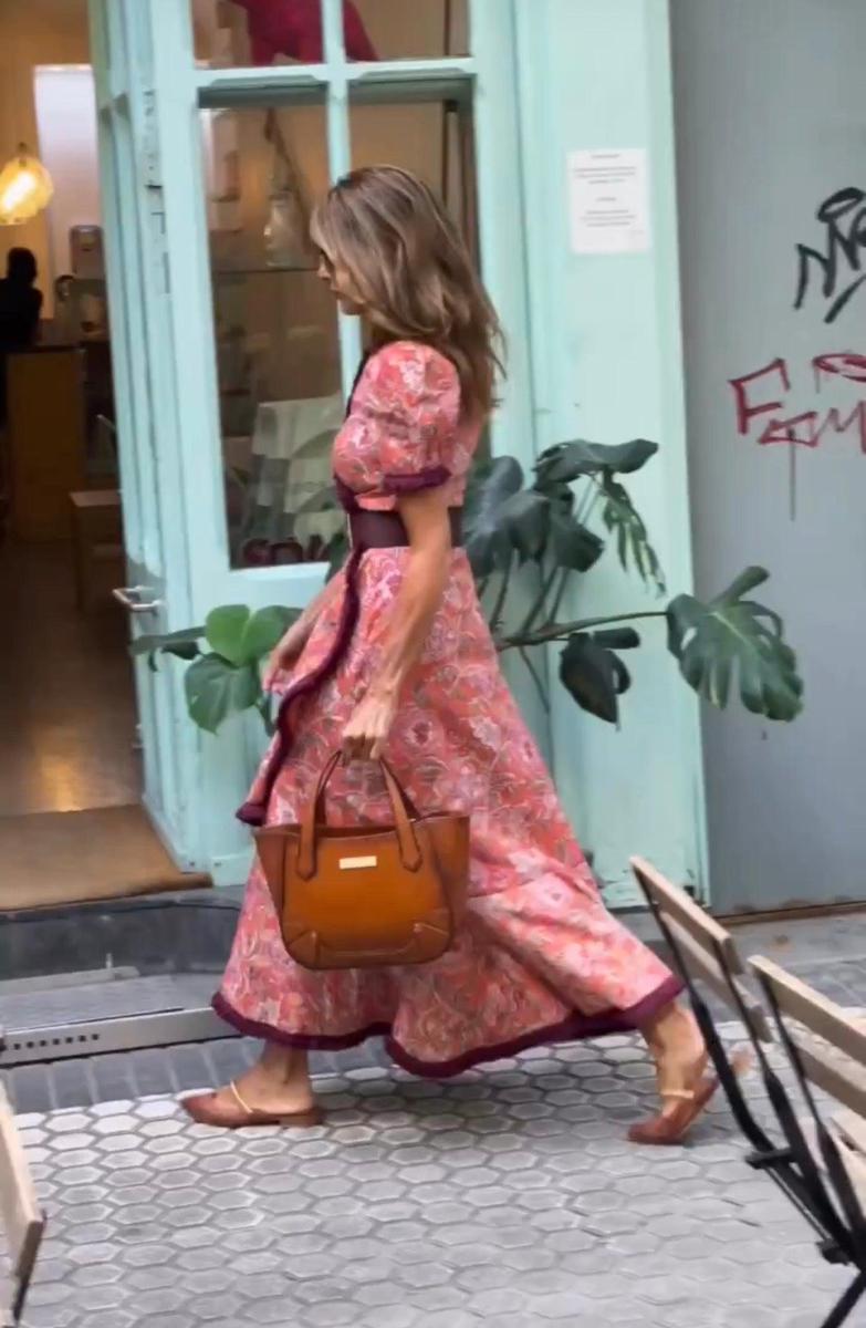 Elske - Short Sleeve Pink Maxi Dress