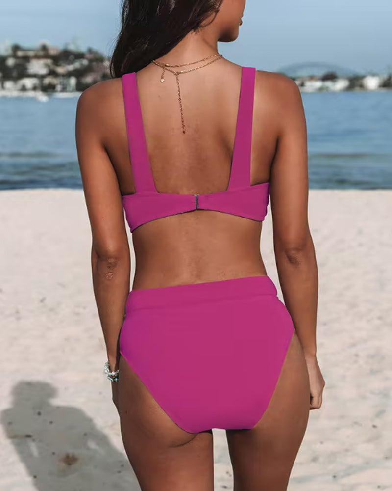 Hilde - Classic High-Waisted Swimwear