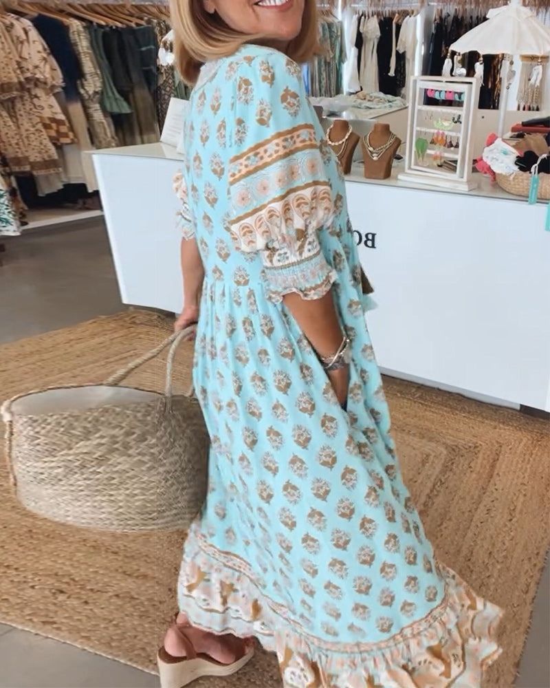 HILEY – Relaxed Fit Printed Dress