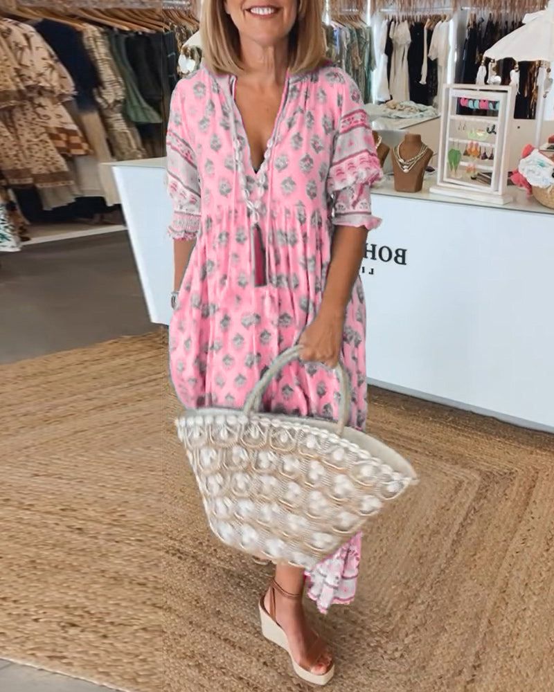 HILEY – Relaxed Fit Printed Dress