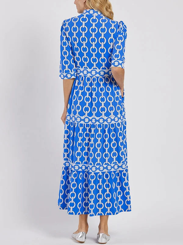 Yara – Chain-Embellished Midi Dress