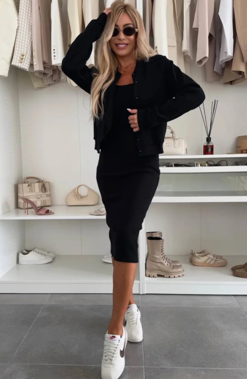 Mirte™ | Ribbed Dress with Coordinating Bomber Jacket