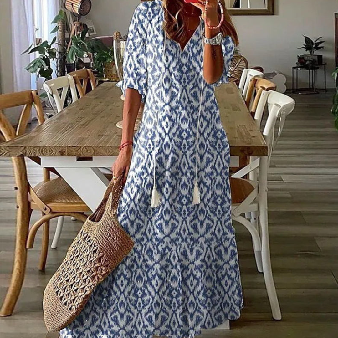 Gretha | Bohemian Dress with Tummy Coverage