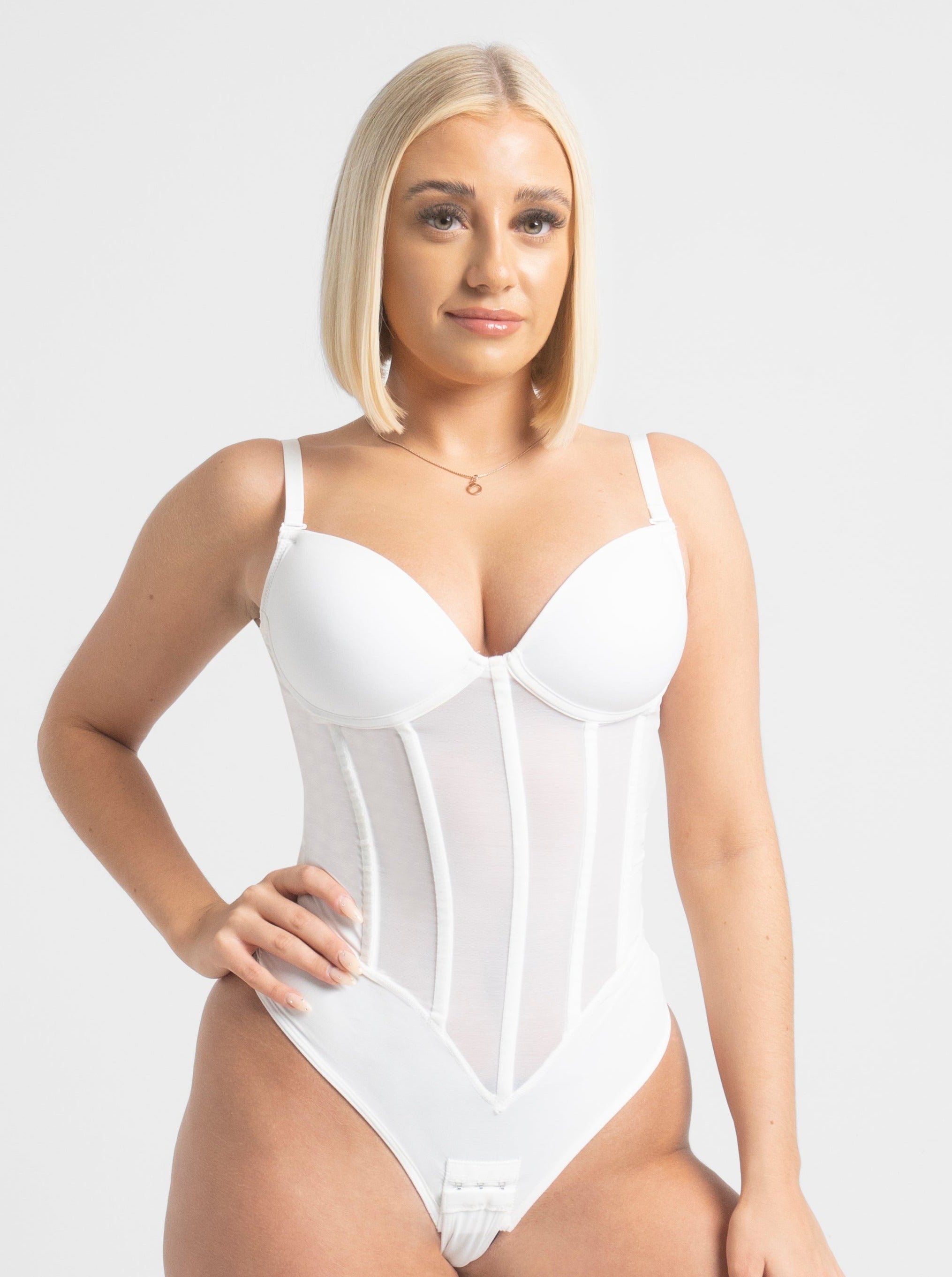 Amber - Shapewear Bodysuit Featuring 5 Steel Boning