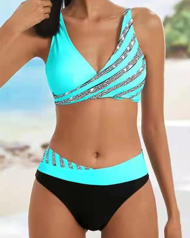 Mona - Warm Toned Printed Bikini