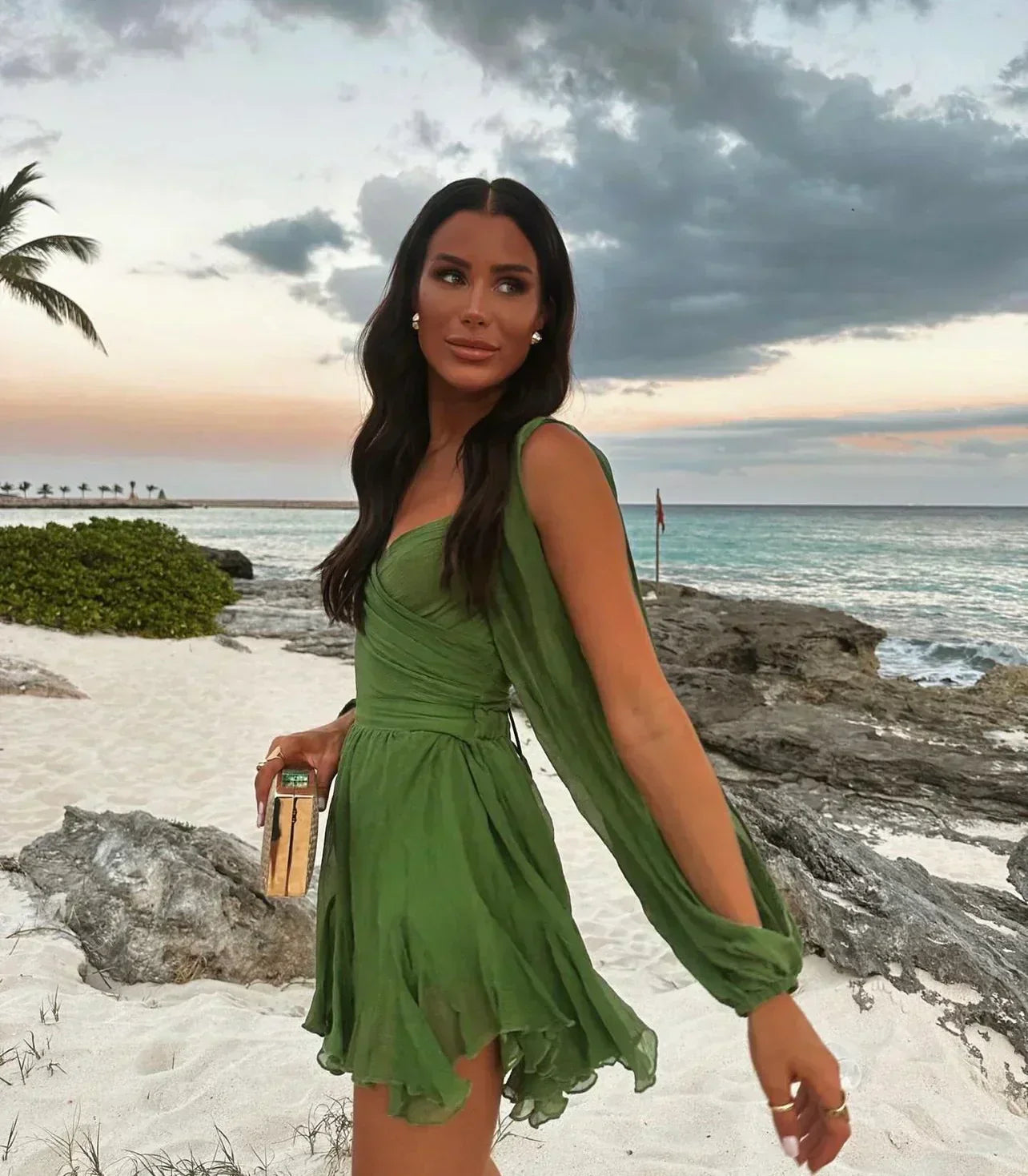 Sarah | Mini Dress with Balloon Sleeves