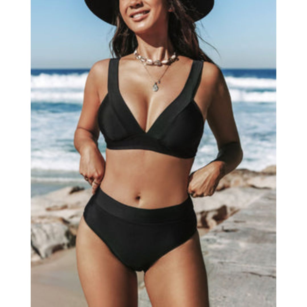 Hilde - Classic High-Waisted Swimwear