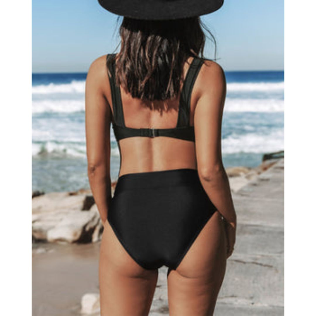 Hilde - Classic High-Waisted Swimwear
