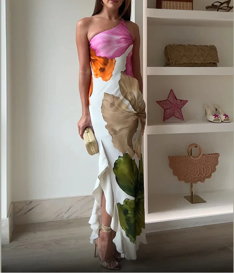 Marije - Chic Patchwork Maxi Dress