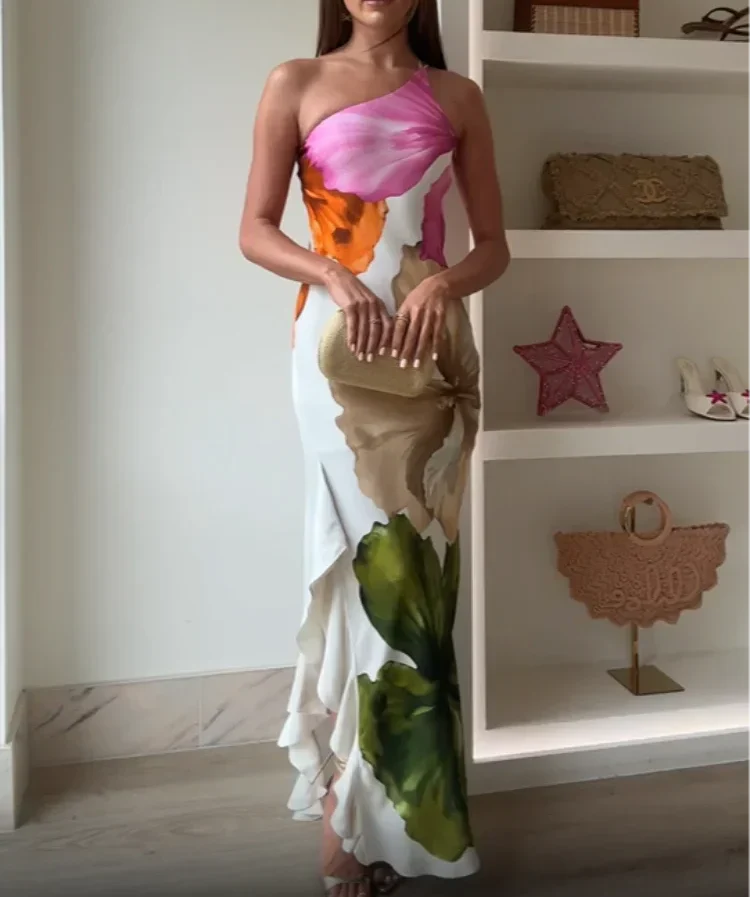 Marije - Chic Patchwork Maxi Dress