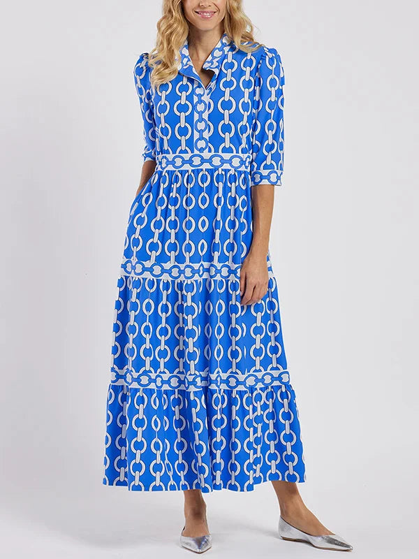 Yara – Chain-Embellished Midi Dress