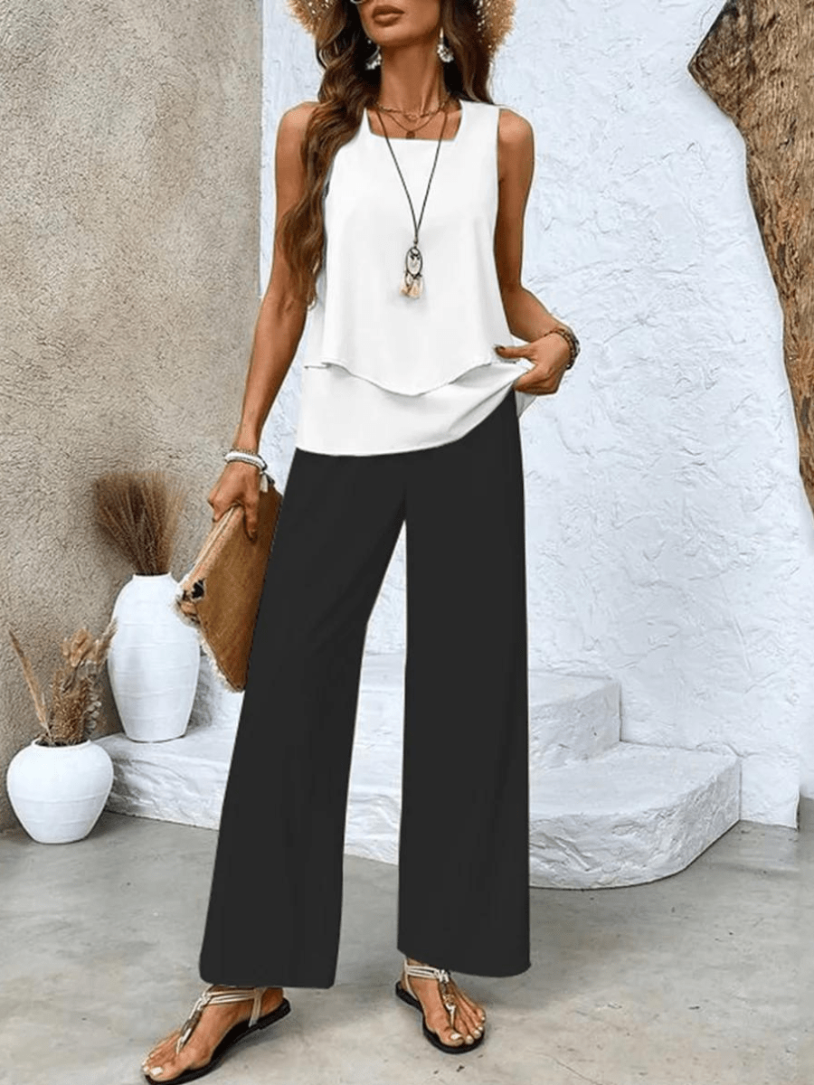 Averie™ | Elegant Serene Two-Piece Ensemble for Effortless Style