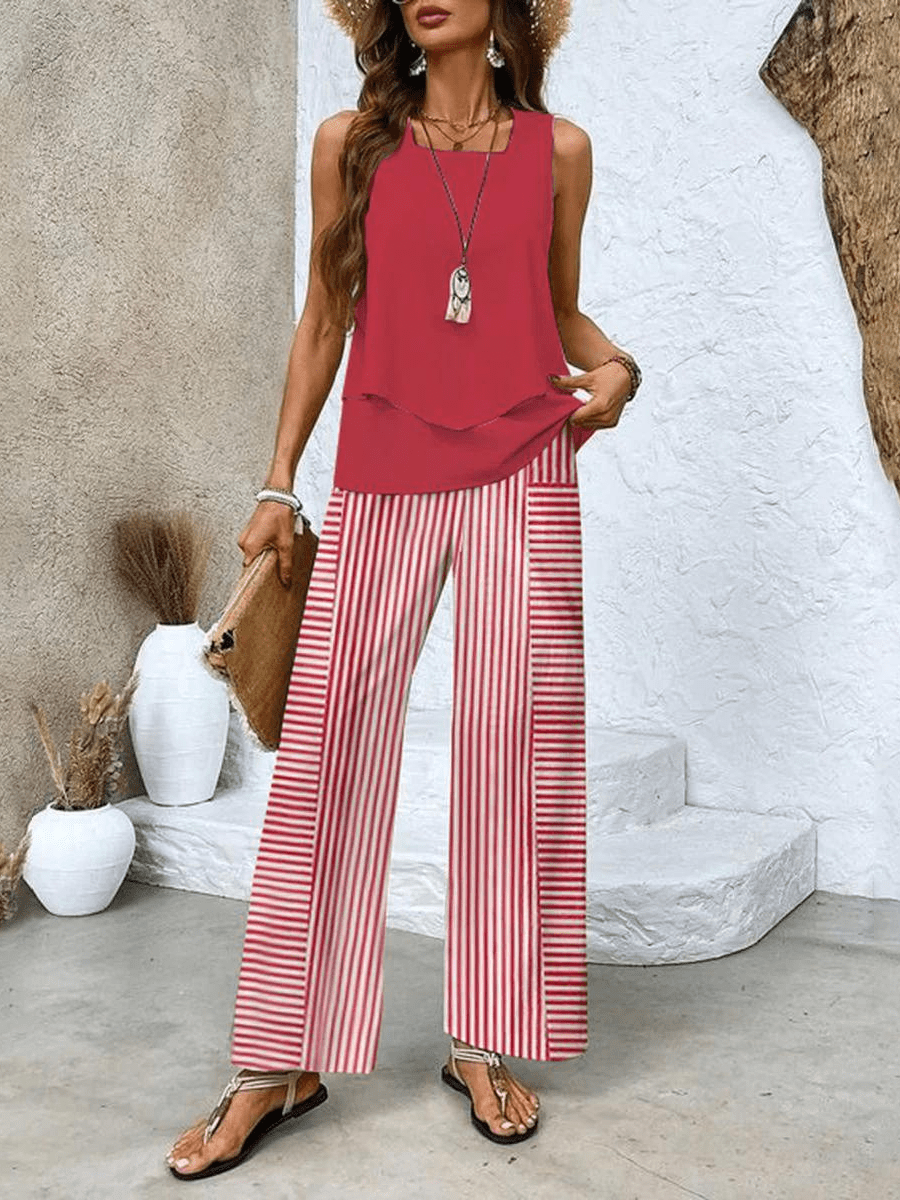 Averie™ | Elegant Serene Two-Piece Ensemble for Effortless Style