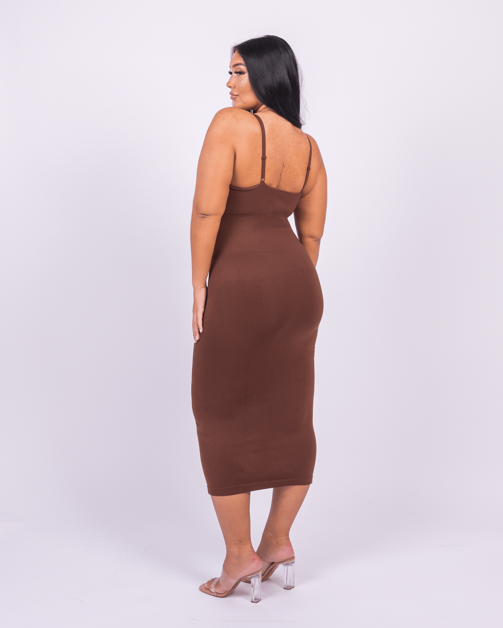 Azura V-Neck Spaghetti Strap Shaper Maxi Dress