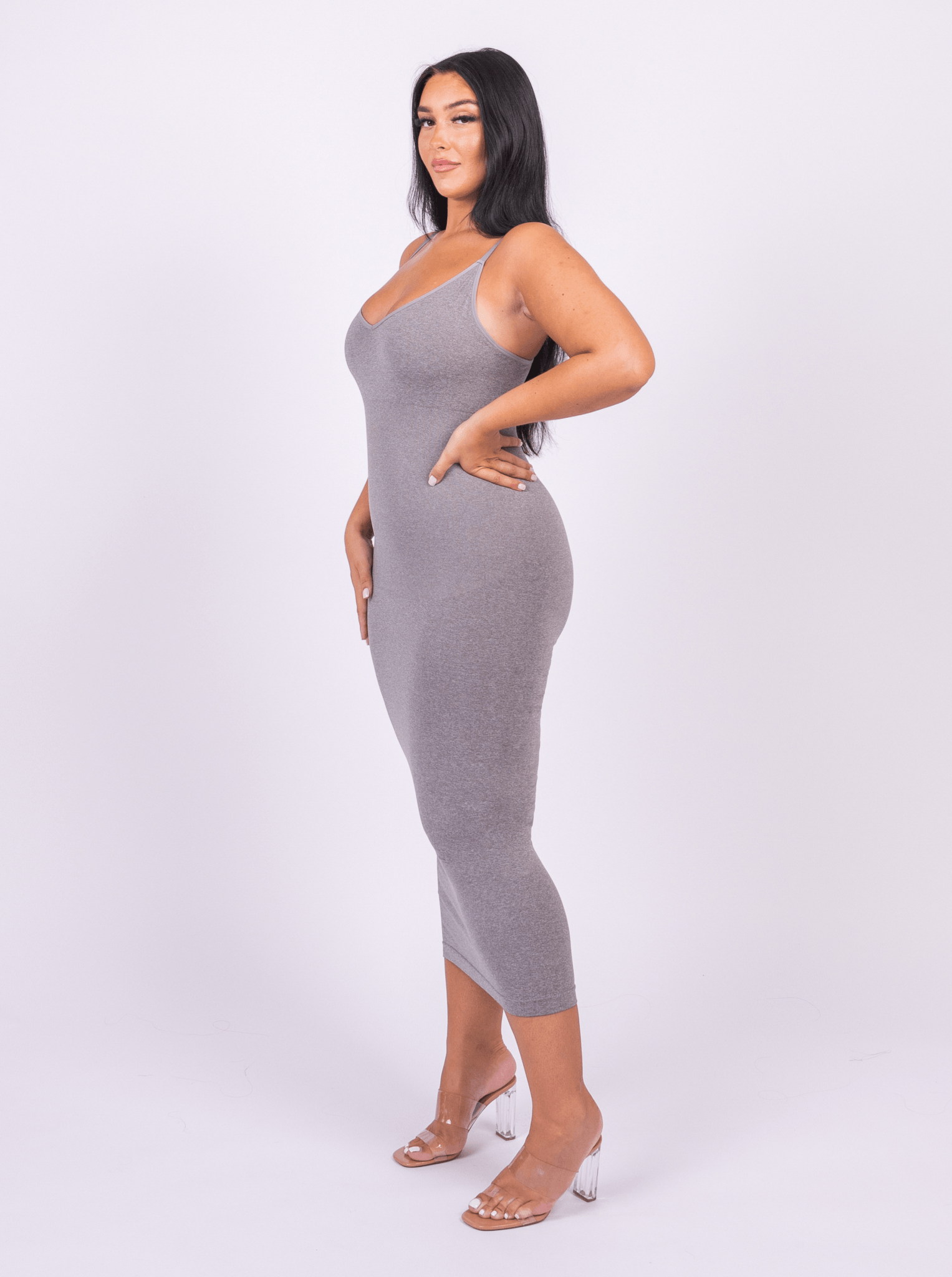 Azura V-Neck Spaghetti Strap Shaper Maxi Dress