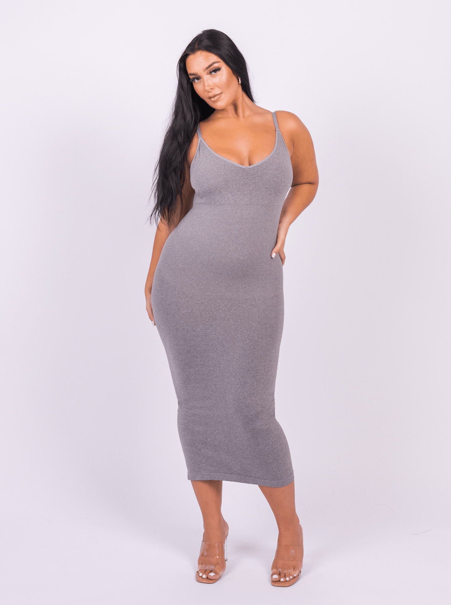 Azura V-Neck Spaghetti Strap Shaper Maxi Dress