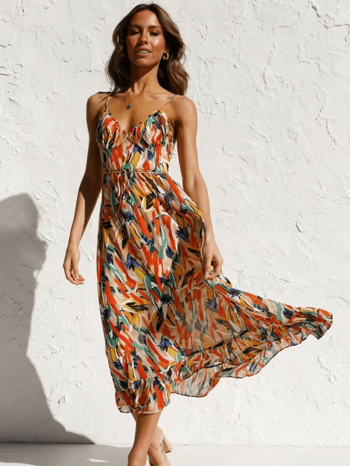 Chiara™ | Vibrant Midi Dress