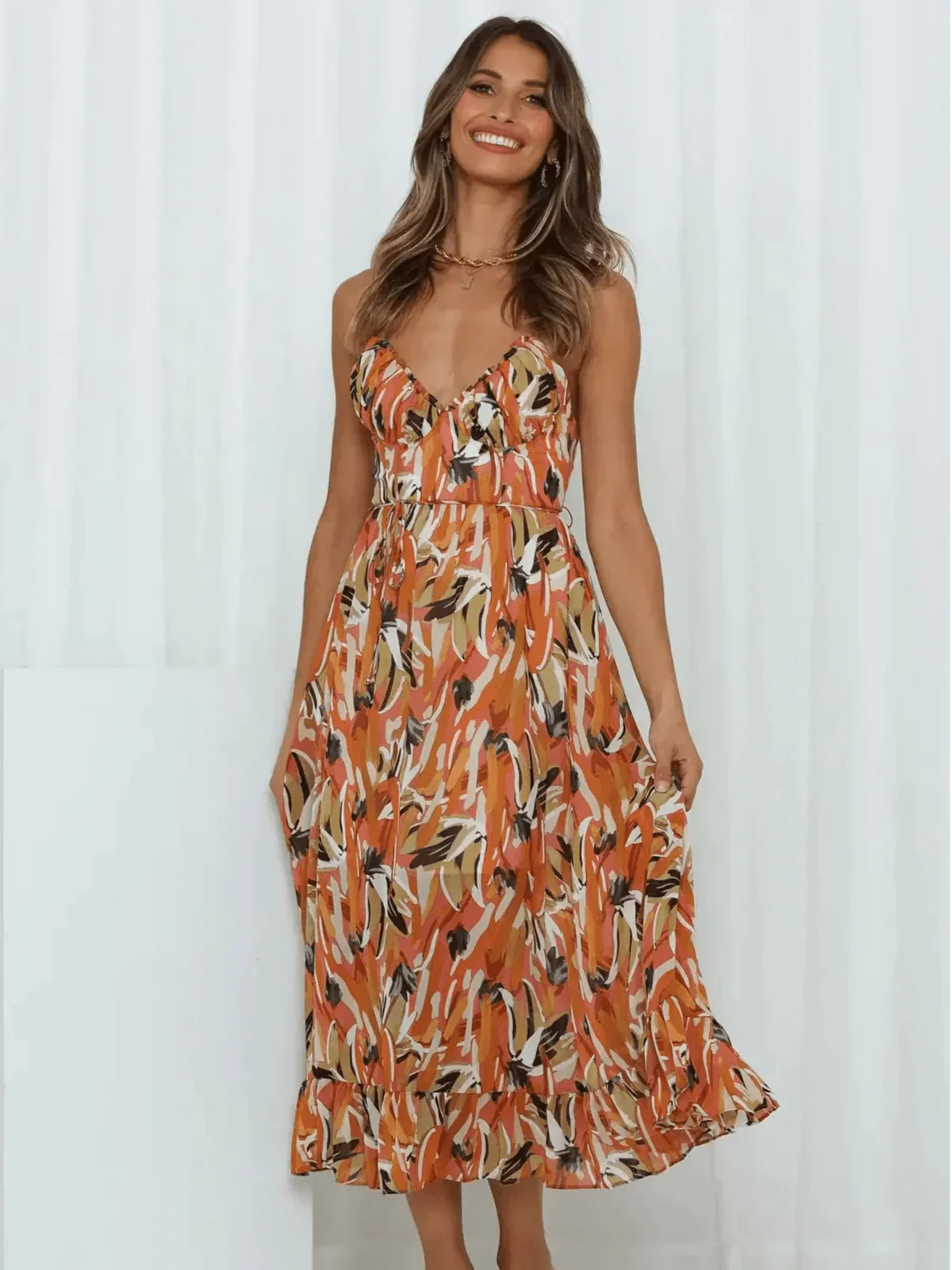 Chiara™ | Vibrant Midi Dress