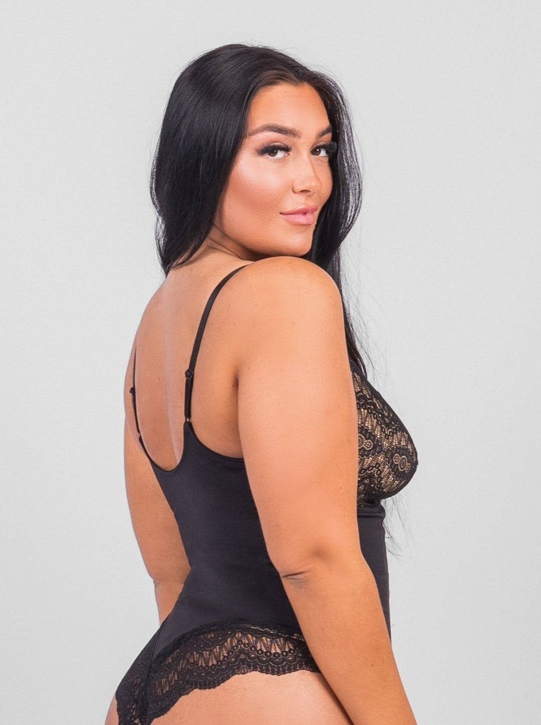 Luisa - Shaping Lace Bodysuit Lingerie