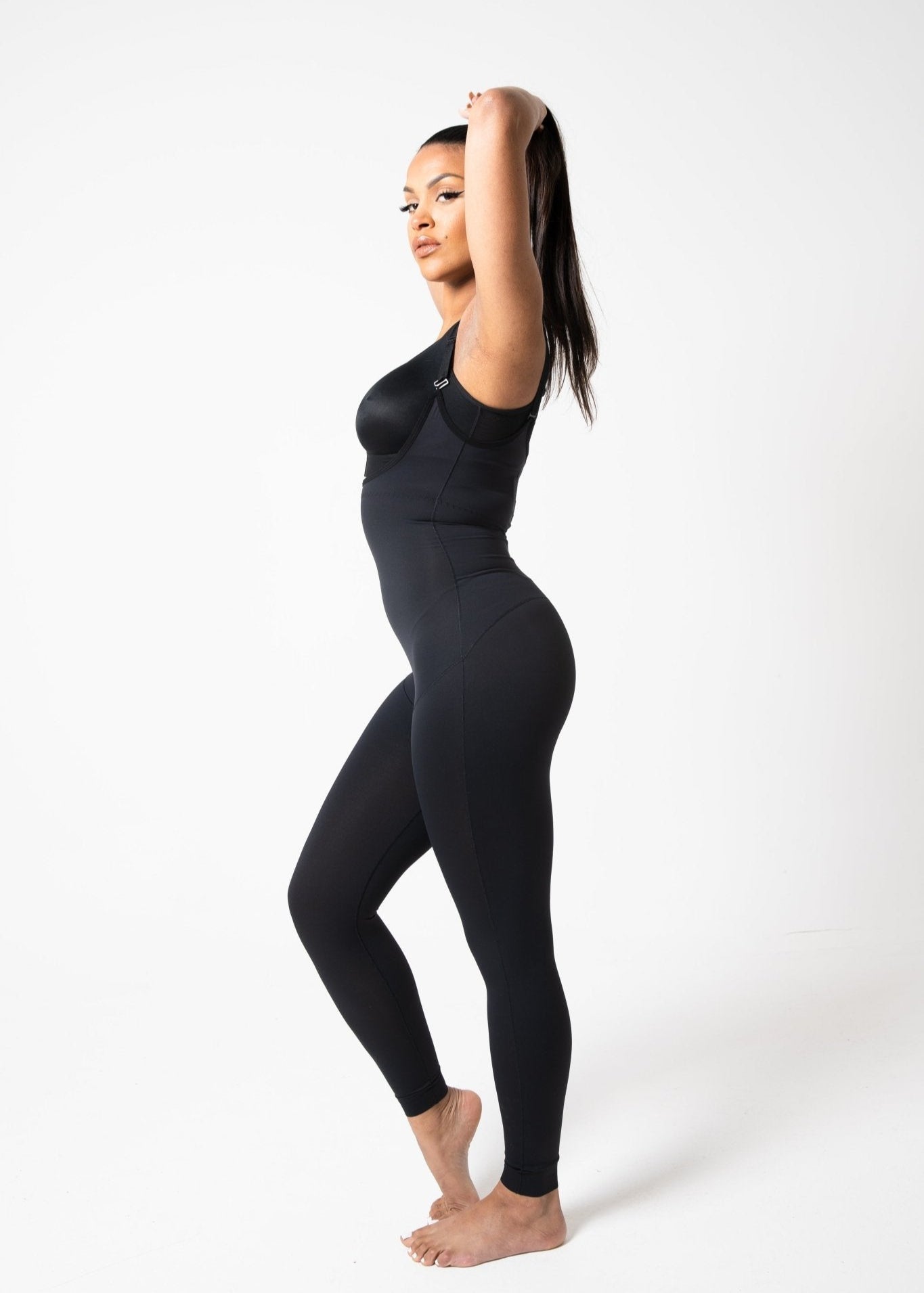 Naomi - Adjustable Straps Open Bust Full Body Shaper