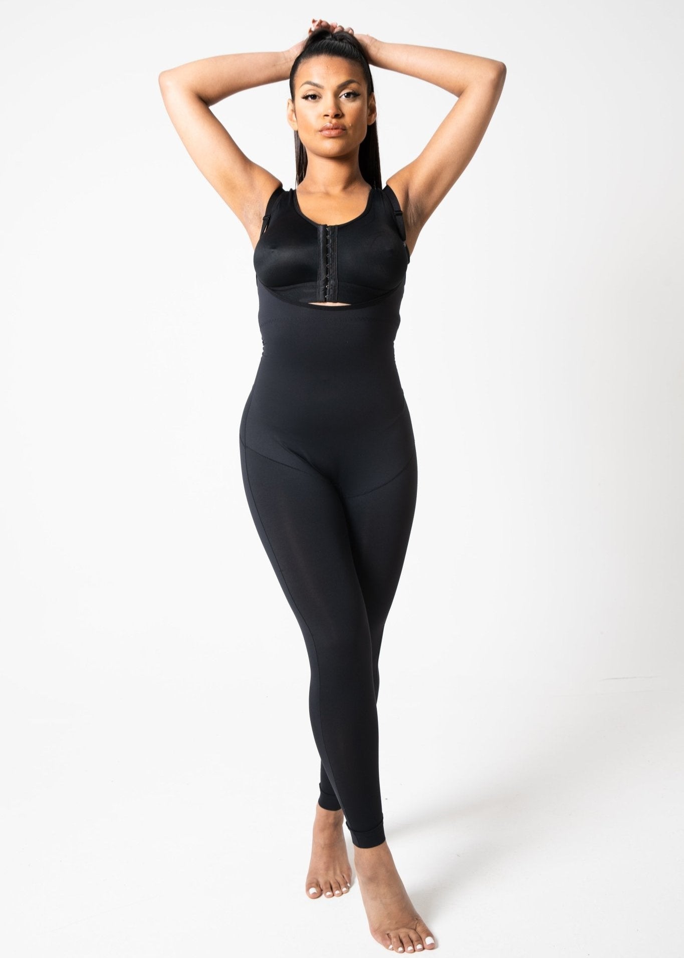 Naomi - Adjustable Straps Open Bust Full Body Shaper