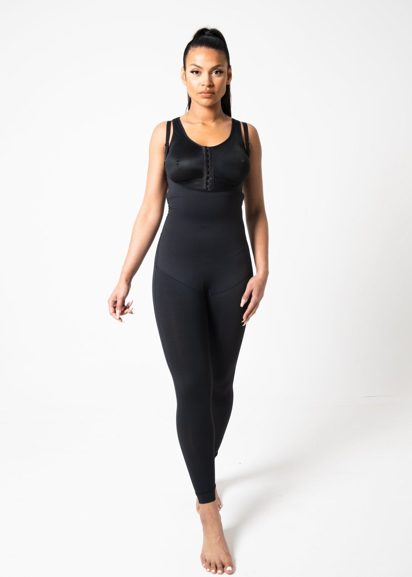 Naomi - Adjustable Straps Open Bust Full Body Shaper