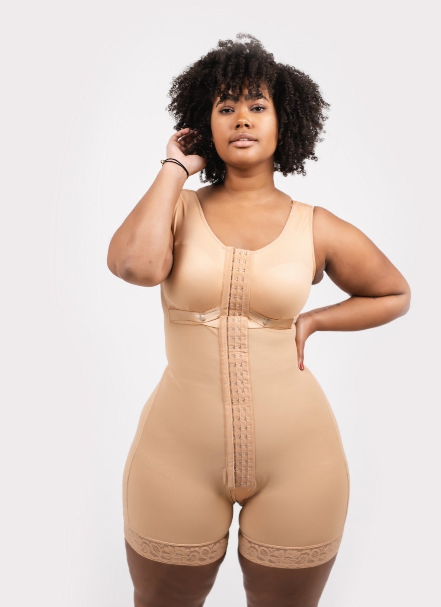 Tess Seamless Long Body Shapewear with Hook Closure