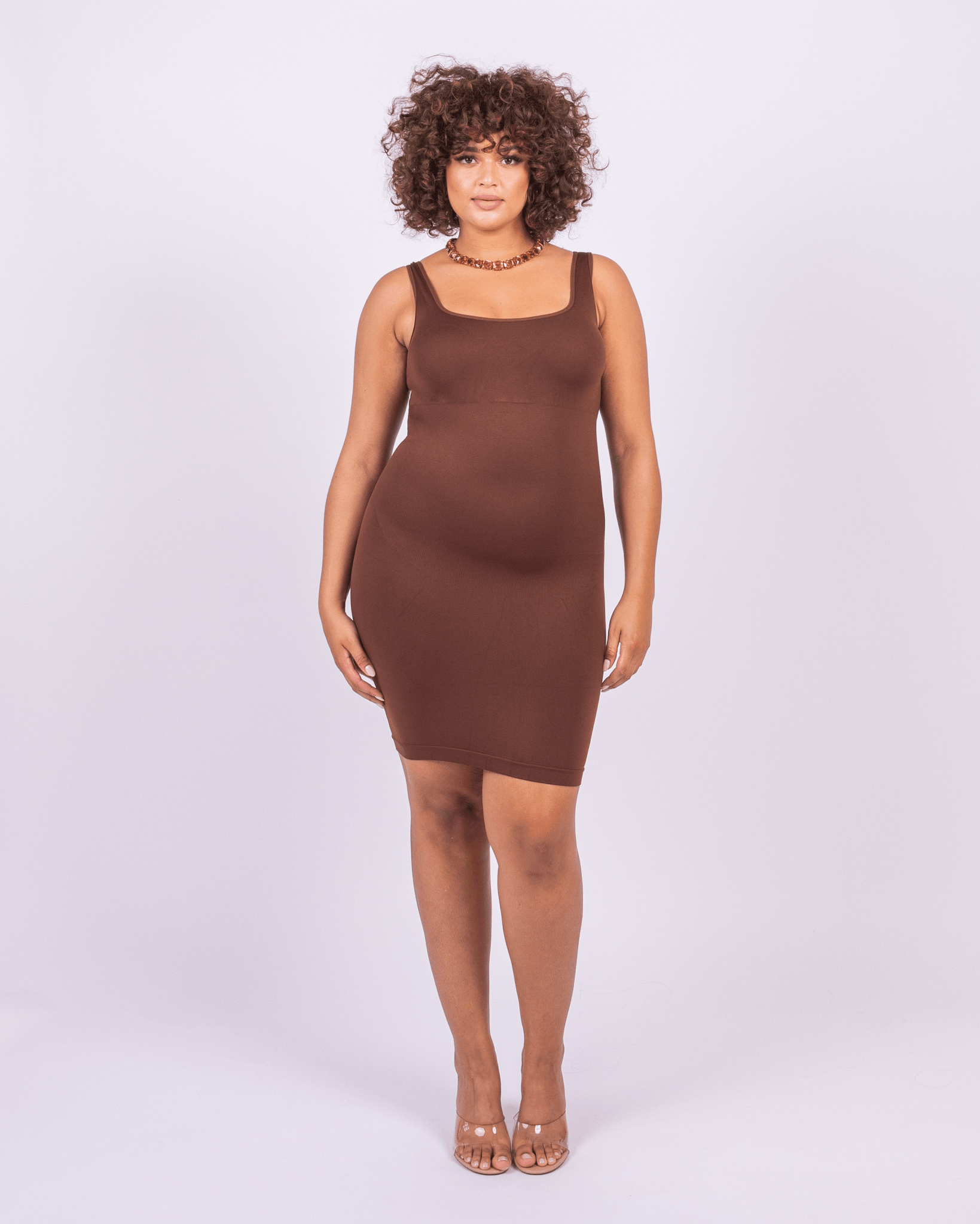 Valencia - Square Neck Mini Shaper Dress