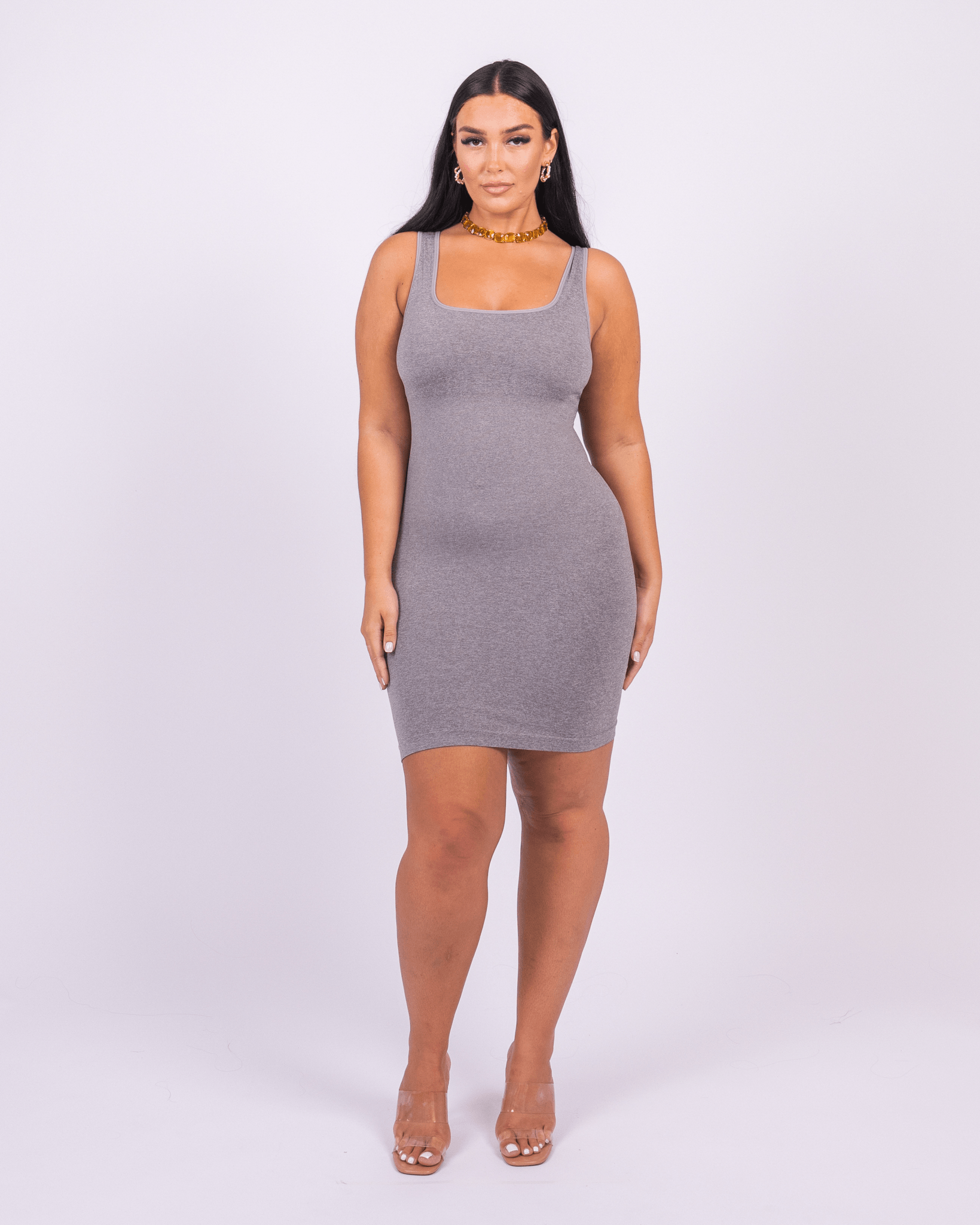 Valencia - Square Neck Mini Shaper Dress